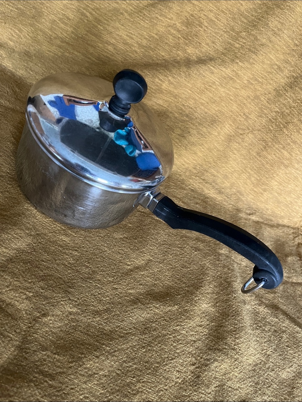 1 qt. Farberware aluminum clad Stainless Steel Saucepan with Black Handle